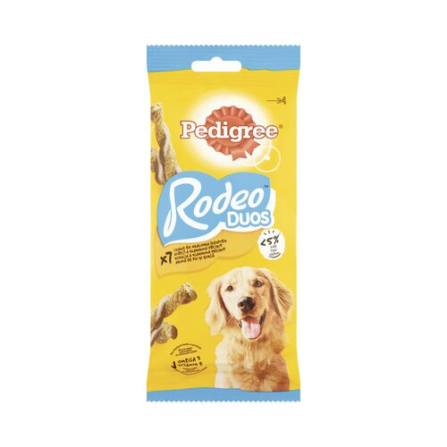 Snack pentru câini Pedigree Rodeo Duos cu bacon și pui 123 g