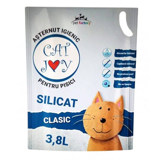 Asternut Silicat Cat Joy Clasic, 3.8 L