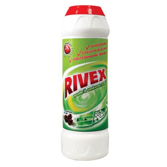 Praf de Curățat Rivex Pin, pentru Bucătărie și Baie, Îndepărtează Petele și Murdăria Persistentă, 500g