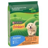 Hrana pentru Caini FRISKIES JUNIOR, Pui & Legume, 500 g
