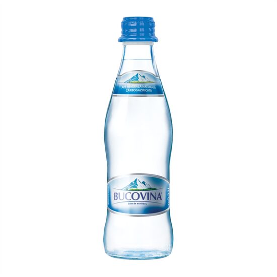 Apă minerală naturală carbogazoasă Bucovina, 330ml, sticlă, SGR