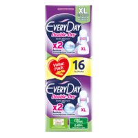EVERYDAY Absorbante Double-Dry cu aripioare – 16 bucăți