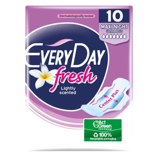 EVERYDAY Absorbante Fresh Maxi Night – 10 bucăți