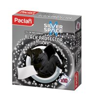 Set 10 servetele de rufe anti-decolorare, Paclan Silver Space, Black Protector