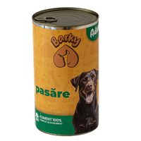 Hrana umeda completa pentru caini adulti cu pasare Barky 1240g