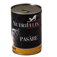 Hrana umeda completa pentru pisici adulte cu pasare Nutrifelin 415g