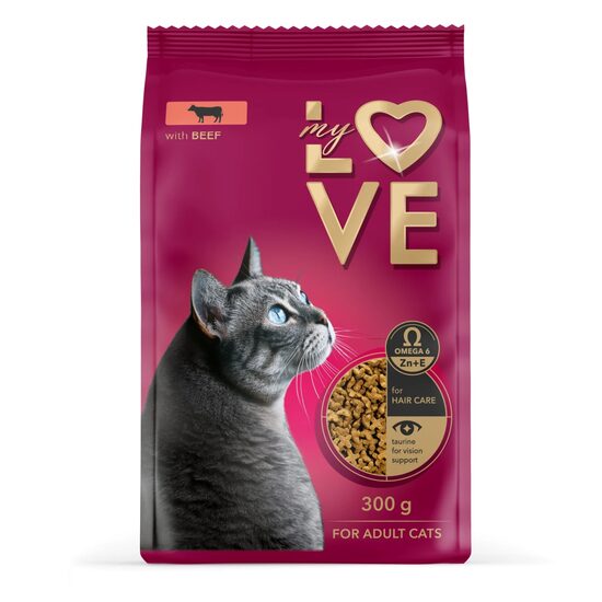 My Love Hrana uscata pentru pisici cu vita 300g