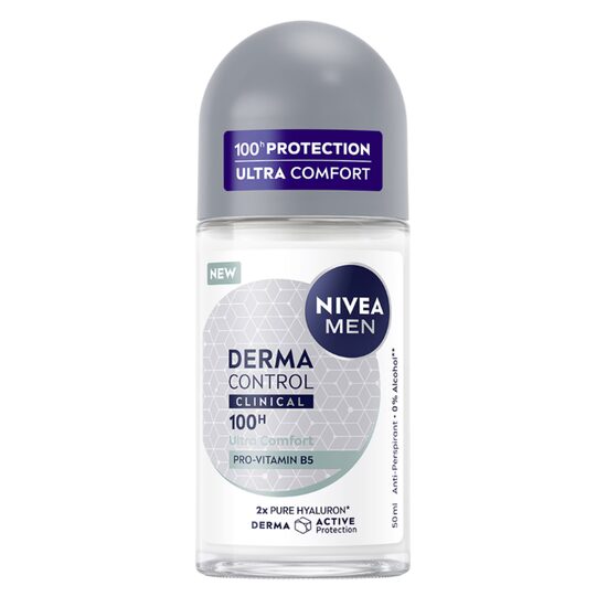 Antiperspirant roll-on NIVEA MEN Derma Control Clinical, 50 ml