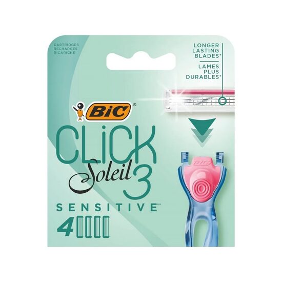 BIC Soleil Clic Rezerve pentru Aparat de Ras Hibrid cu 3 Lame