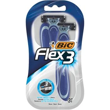 BIC Flex3 Comfort Aparat de Ras pentru Bărbați cu 3 Lame 3 Bucăți