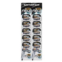 BIC Flex4 Aparat de Ras pentru Bărbați cu 4 Lame, 10 seturi