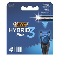BIC Flex3 Rezerve pentru Aparat de Ras Hibrid 4 Bucăți