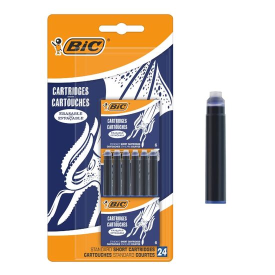 Rezerve Cerneala Stilou, BIC, Set 24 Bucati, Culoare Albastru