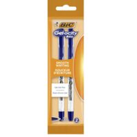 Pix cu cerneala gel BIC - Gel-ocity Stic, 0,5 mm, albastru, 2 bucati