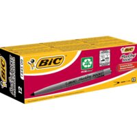 Marker permanent BIC 1445, negru, 12 buc/cutie