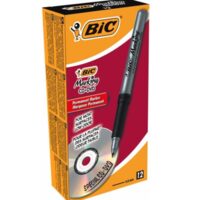 Marker Bic Grip Fine CD/DVD, negru, 12 buc/cutie