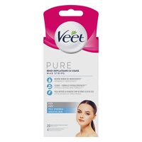 VEET Benzi depilatoare pentru față, pentru piele sensibilă, 20 benzi