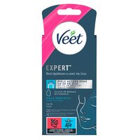 VEET Benzi depilatoare pentru față, ulei de migdale, 20 benzi