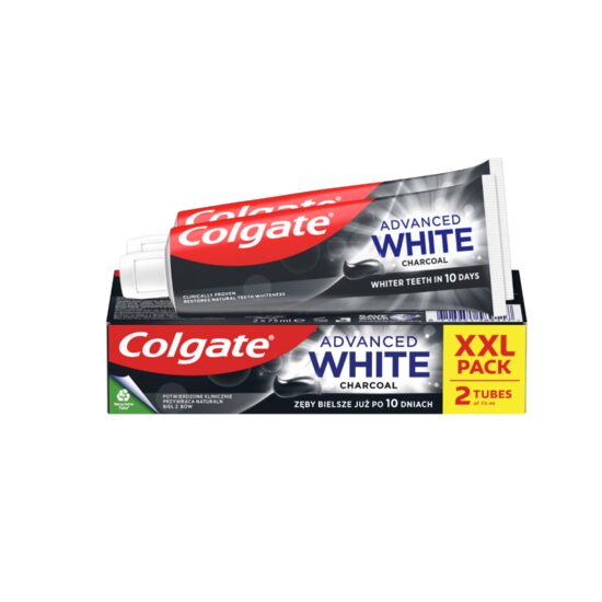 Pachet Pasta de dinti Colgate Advanced White Charcoal 2x75 ml
