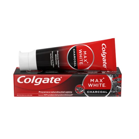 Pasta de dinti Colgate Max White Charcoal pentru albire, 75 ml