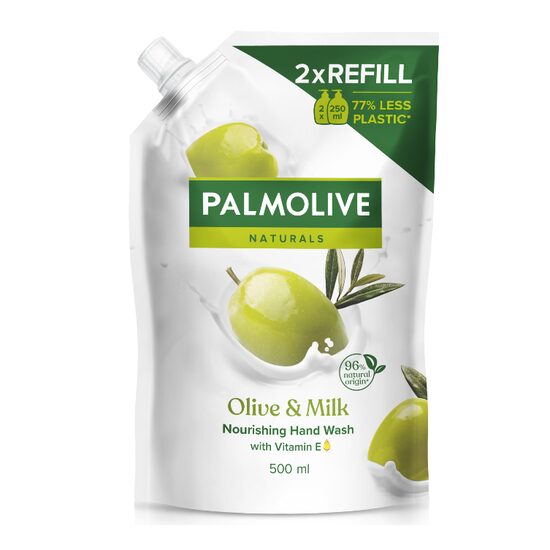 Rezerva Sapun Lichid PALMOLIVE Milk & Olive, 500 ml, Parfum de Masline