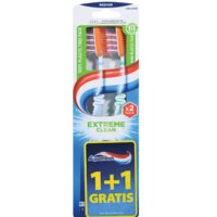 Aquafresh Periuță dinti Extreme Clean Medium Twin, 2 buc