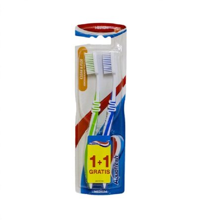 Aquafresh periuță de dinți Clean Flex Twin Medium