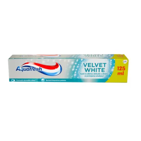 Aquafresh pastă de dinți Velvet White 125 ml
