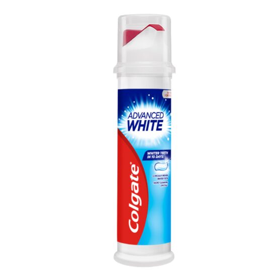 Pasta de dinti Colgate Advanced White Pump pentru albire, 100 ml