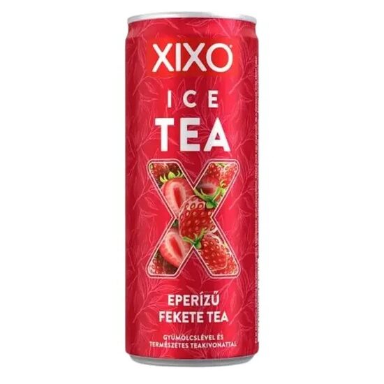 Bautura pe baza de ceai negru XIXO Ice Tea Capsuni, 250ml, SGR