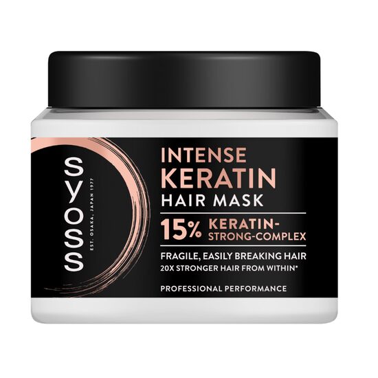 Masca de par Syoss Intense Keratin pentru par fin cu tendinta de rupere, 400 ml