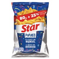 Pufuleti cu gust de cascaval Star, 80 g + 20 g