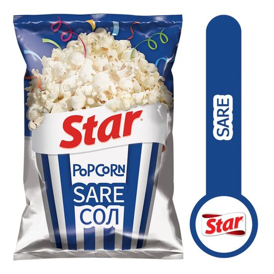 Popcorn cu sare Star, 80 g