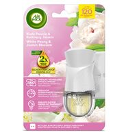 Odorizant de camera electric Air Wick Bujor Alb si Flori de Iasomie, 19ml
