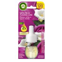 Rezerva aparat electric odorizant de camera Air Wick, Satin Fin si Floarea Lunii, 19 ml