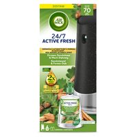 Odorizant de camera kit spray automat fara aerosoli Air Wick, Stejar si Lemn de santal, 228ml