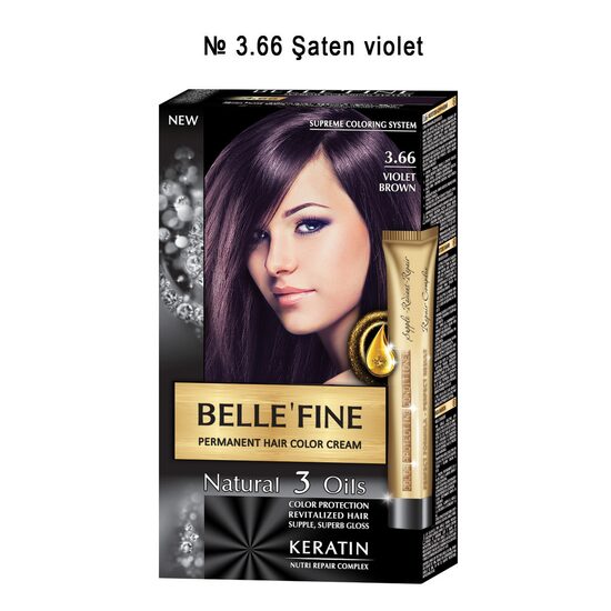 BELLE'FINE Vopsea de Păr Nr. 3.66