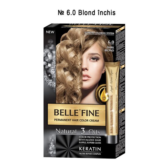 BELLE'FINE Vopsea de Păr Nr. 6.0