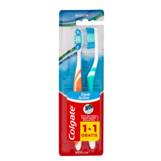 Colgate Perie de dinți Triple Action, 2 buc