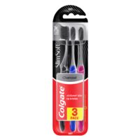 Pachet: 3 x Periuta de dinti Colgate Slim Soft Black cu peri moi si varf subtire