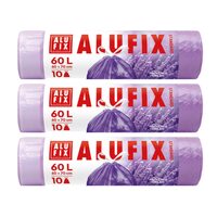Saci menaj cu banda HDPE 60x70cm violet cu parfum de lavanda 60L/10pcs