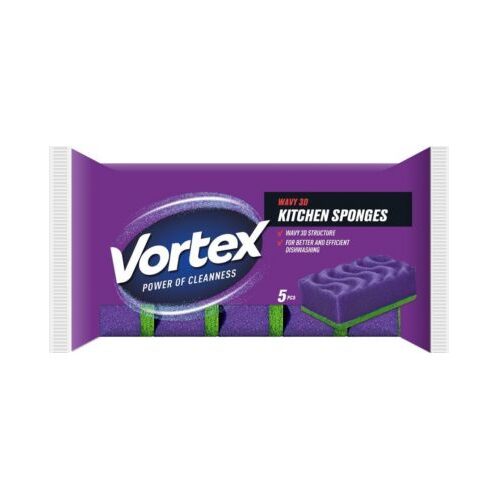 Vortex 3D Bureți de Bucătărie 5 Bucăți