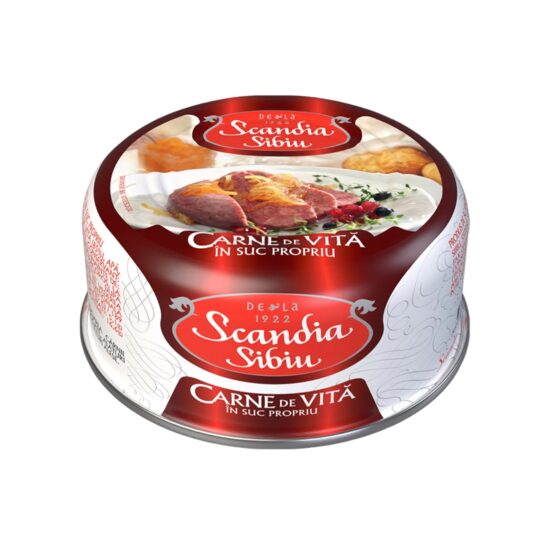 Scandia Sibiu Carne de vită în suc propriu 300 g