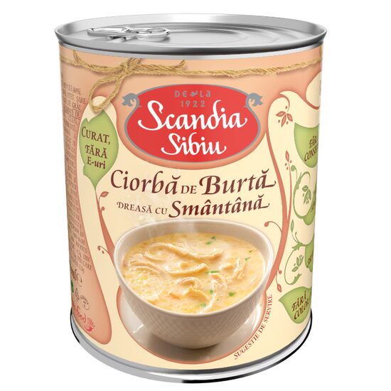 Scandia Sibiu Ciorbă de burtă dreasă cu smântână 400 g