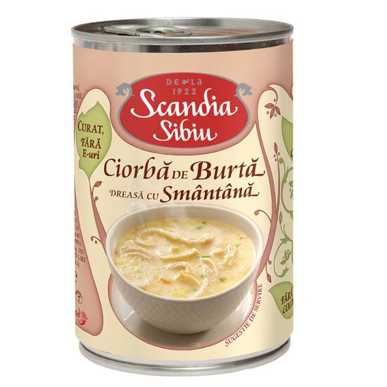 Scandia Sibiu Ciorbă de burtă dreasă cu smântână 820 g