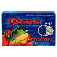 Conserva Sardine in sos tomat Giana, 125 g