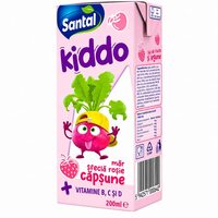 Bautura necarbogazoasa cu capsuni si mar Santal Kiddo, 0.2 l