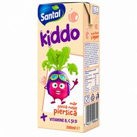Bautura necarbogazoasa cu piersici si mar Santal Kiddo, 0.2 l