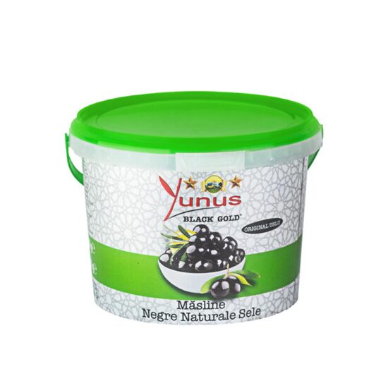 Yunus Măsline Negre Uslu Sele 280-320 cu Ulei 1KG