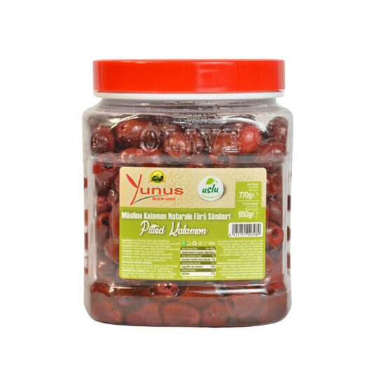 Yunus Măsline Kalamon Fără Sâmburi 650G
